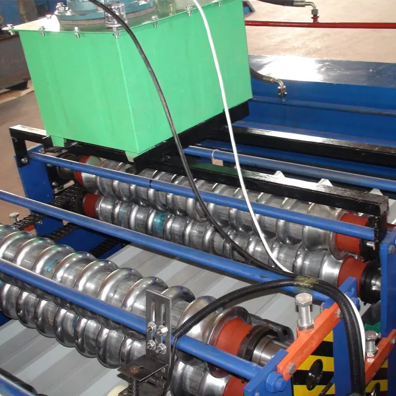 High Productivity Double Deck Roll Former Double Layer Roll Forming Machine 380volt
