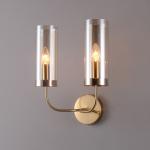 Modern Led Wall Lamp Gold Glass Wall Lamps For Living Room Bedroom Bedside E14