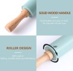 Eco Friendly Sil Pin Bakers Rolling Pin BPA Free Dustproof