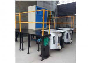 China 150kg - 5 Ton Iron Scrap Stainless Steel Induction Melting Furnace Tilting Alloy / Copper on sale