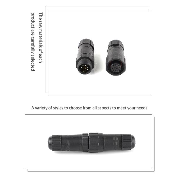IP68 M14 Waterproof Connector 2-12 Pin for Energy Storage