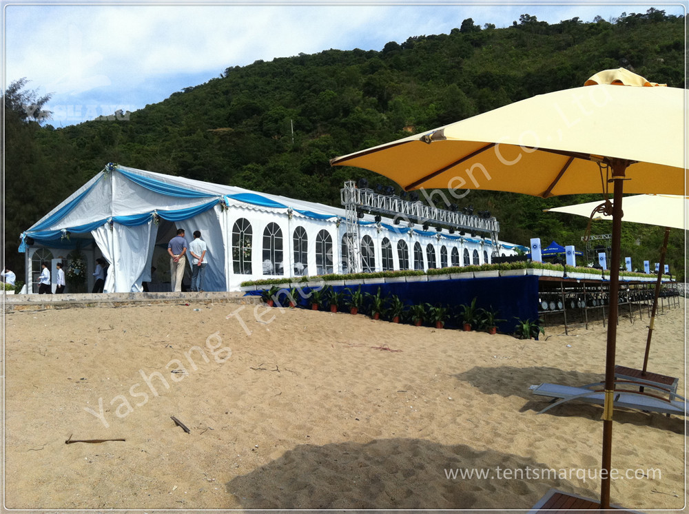 Aluminum Structure Wedding Decoration Tent , 200 People Wedding Party Tent Rentals