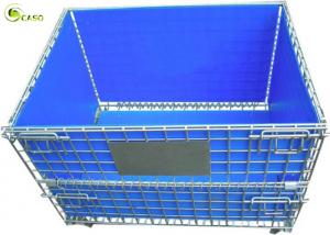 China Stacking Turnover Container Warehouse Shelves Storage Metal Pallet Bins Crates on sale