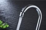 Brass Body Basic Kitchen Faucet Deck Mounted Mixer Rotate Water Outlet Polished