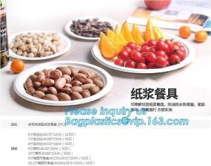 Wholesale eco sugarcane pulp disposable biodegradable plate,Factory 100% Biodegradable Disposable Sugarcane Paper Raw Material Com from china suppliers