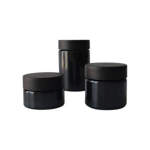 Wholesale Kush Pack Childproof Lid Black Plastic Weed Jar Smell Proof Airtight PET Jar from china suppliers