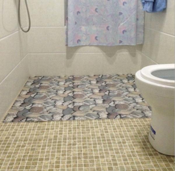 Shock Absorption Non Slip Bathroom Mats Mat Polyester Mesh With PVC Coating