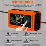 Universal Dropshipping Product 12V10A 24V5A AGM Lead-Acid Battery Charger with