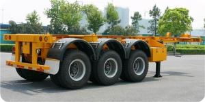 China 12400*2490*1400 Mm Second Hand Semi Trailers YORK Brand 3* 13 Tons Capacity on sale