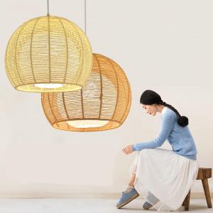 Wholesale Rattan weaving bamboo Pendant Lamp For Indoor Home Lighting Fixtures (WH-WP-19) from china suppliers