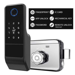 Wholesale Home Security Fingerprint Tuya Smart Lock APP Door Lock Remote Control from china suppliers