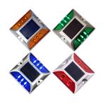 Roadway Safety Aluminum Reflective Solar LED Square Road Flashing Road Stud