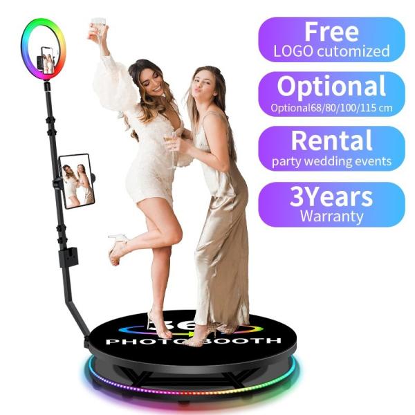 360 Degree Slow Motion Video Booth 369 Camera Rotating Selfie Platform 360 Photo