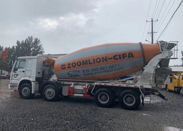 15m3 Second Hand Concrete Mixer Trucks , Ready Mix Concrete Truck SINOTRUCK 8x4