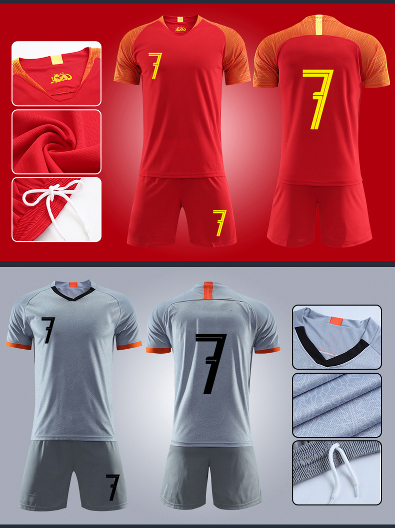 Quick Dry Sportswear Men Soccer Wear Set Uniforms Custom Football Soccer Jerseys world cup 2022 portugal
