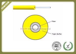 Wholesale Tight Buffered Indoor Fiber Optic Cable 0.9mm / 0.6mm With 12 Colours from china suppliers