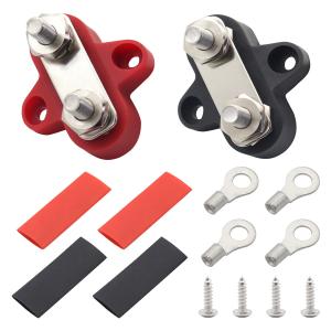 Wholesale Red / Black Dual Type Wiring Terminal M8 / M6 For Truck RV Car Yacht Busbar from china suppliers