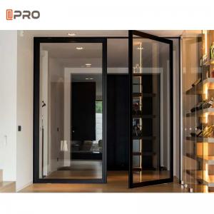Wholesale 2.0mm Entrance Front Aluminum Pivot Doors Glass Spring Closer Floor Pivot Entry Doors from china suppliers