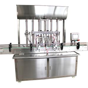 China Edible Oil Filling Machine Automatic Linear Plastic Bottle Jar Lubricant / Engine on sale