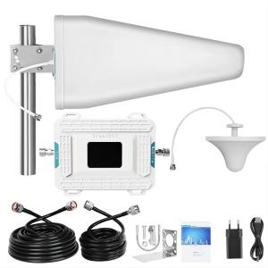 Wholesale Mobile Cell Phone Booster GSM900 DCS1800 WCDMA2100 Multi Band Repeater from china suppliers