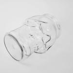 Popular products 17oz custom made glass skulls shaped 510ml mason jar with llid