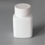 High quality HDPE medicine plastic bottle with screw cap, medicine pill