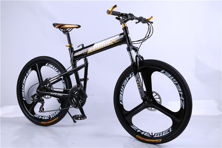High quality factory price OEM 3 spoke mag one wheel Shimano 27 speed alloy folding hummer mountain bike