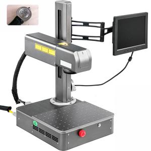 Wholesale 20 Watt 60khz Plastic Fiber Laser Marking Machine With Computer from china suppliers