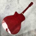 AAAAA All Solid Spruce Wood Flamed Maple Back Side Ebony Fingerboard G614AA