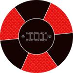 CPM-006 Minglu Eco-Friendly Non Toxic Rubber Round Casino Table Mat