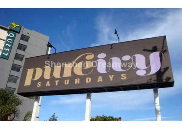 Static 2R1G1B P 20 Outdoor LED Billboard 800Hz Refresh / 6000 nits High