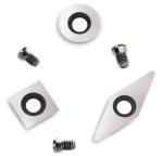 3pcs Mini Carbide Turning Tool Replacement Cutter Set For Wood Lathe Turning