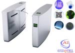 304 stainless steel Retractable wing flap Pedestrian Barrier Gate / entrance
