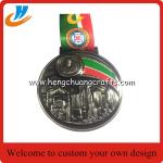 3D medals,metal medals zinc alloy die cast,antique brass and copper plated