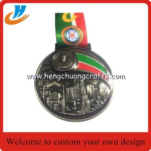 Wholesale 3D metal medal medal awards for souvenir Custom zinc alloy medal with your own design from china suppliers