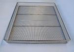 Food Grade 60x40cm 1.2mm Mesh Wire Tray Bakery / Chip