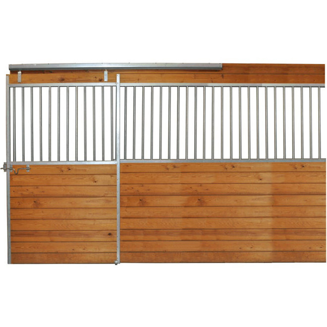 Bamboo Board Metal Horse Fence Stable Panel With Durable Sliding Door