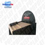 Disassembled Packing Wood 3 Shelving Corrugated Floor Displays