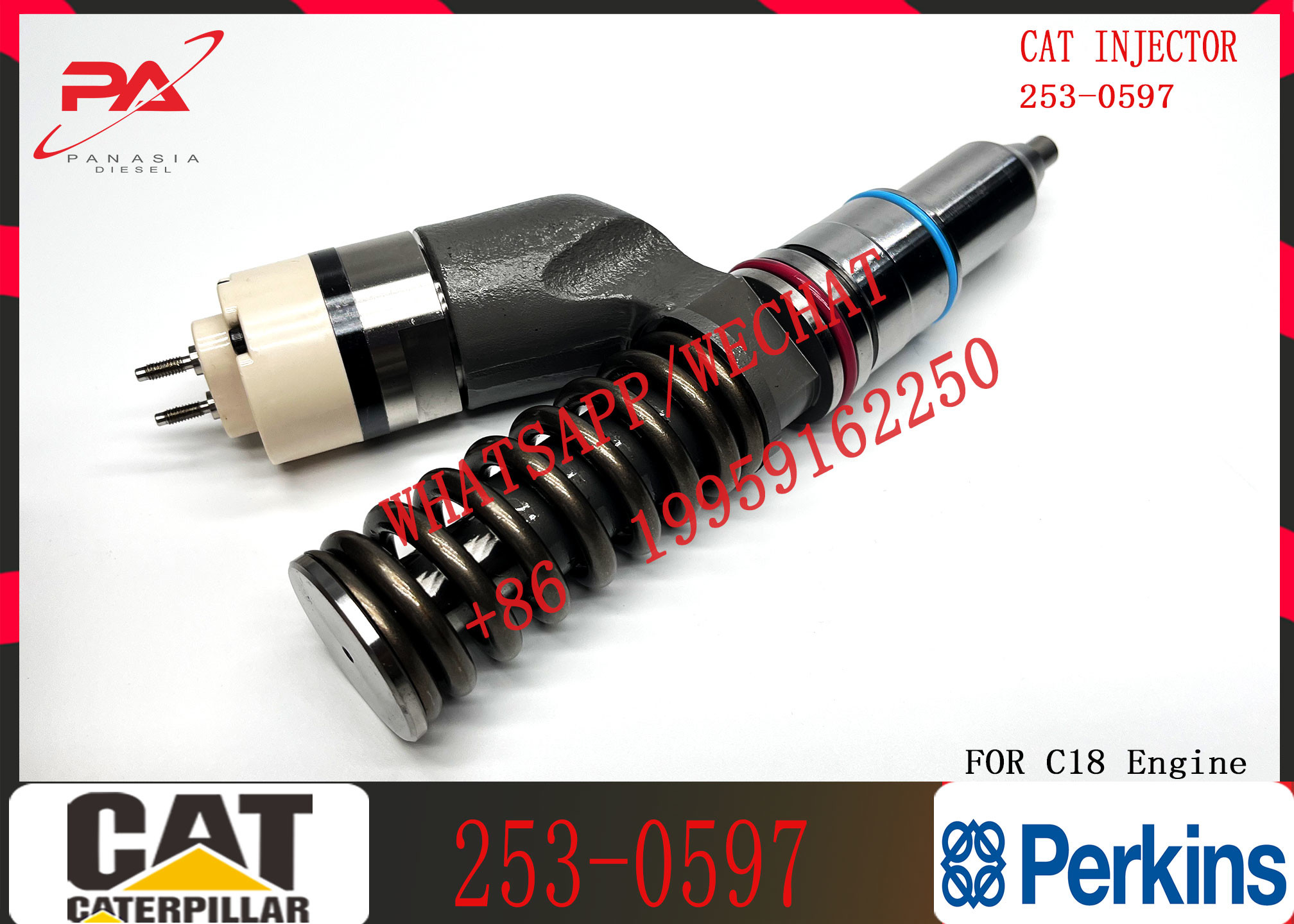 Common Rail Injector Assy 253-0597 20R-8048 211-3025 10R-0955 365-8156 235-1403 291-5911 10R-9787