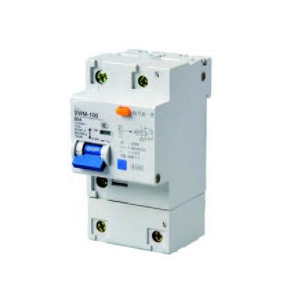 SWMLE-100 Earth Leakage Circuit Breaker SERIES RCBO 1P 2P Leakage Protector for