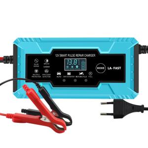 Wholesale Connector Current Protection LCD Display 6V 12V 6a 8a 10a 12a 15a 2a Smart Battery Charger for Automobile Motorcycle from china suppliers