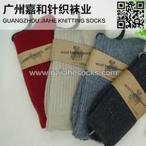 China Hot Selling Winter Ladies Woolen Socks Custom Design on sale