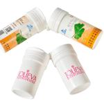 PP Material White Print Custom Effervescent Tablet Tube for Medical Pills