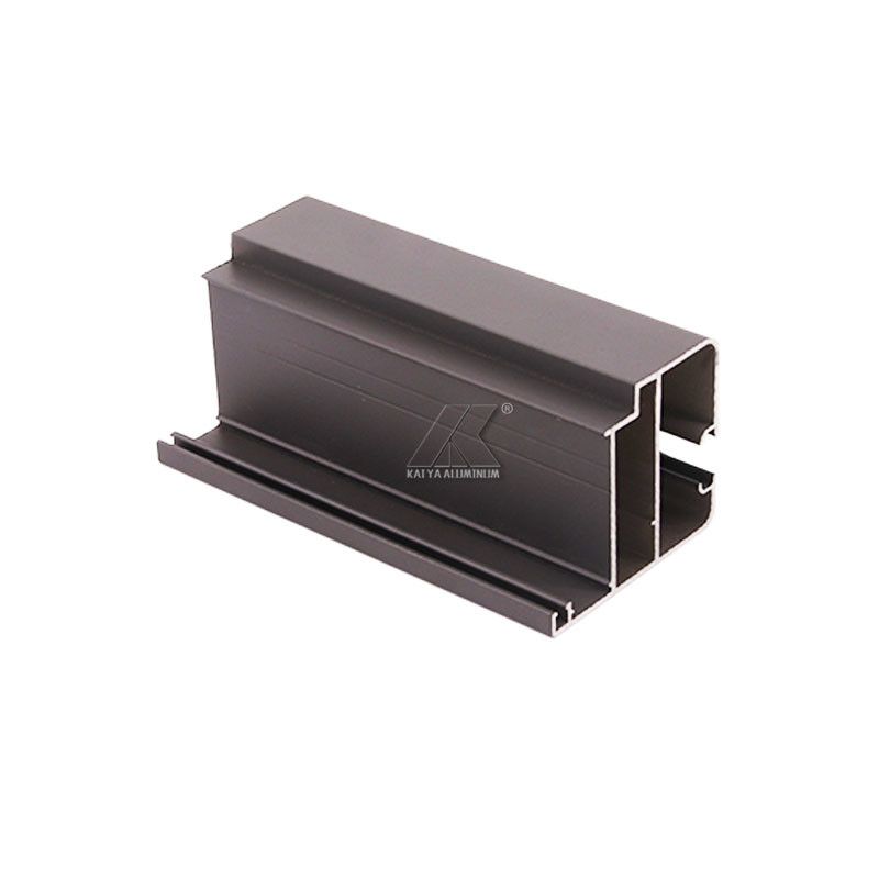 Brown Powder Coating 6063 T5 Aluminum Window Frame Extrusions