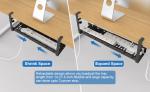 Under Desk Cable Management Retractable Cord Organizer In Offices Kitchens