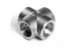 4 Way Steel Pipe Cross 316L SS Socket Weld Fittings