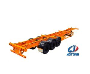 Wholesale Transport 20ft 40ft Container 2019 3 Axle Skeleton Semi Trailer with 13 Ton Fuwa Axle from china suppliers