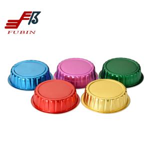 Wholesale 70mm Base 80ml Aluminium Foil Cup Cake Packaging Container from china suppliers