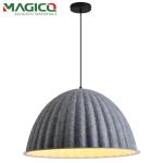 Suspended LED Polyester Fiber Acoustic Interior Lighting Lampshade for Modern