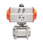 3PC Pneumatic Hygienic Ball Valve with PTFE Seats US Currency and 30 Days Money